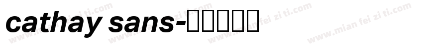 cathay sans字体转换